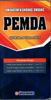 Amandemen undang-undang pemda: UU RI No 9 Tahun 2015