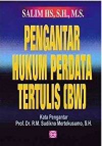 Pengantar Hukum Perdata Tertulis (BW)