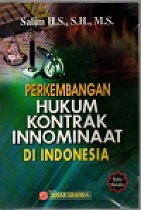 Perkembangan hukum kontrak innominaat di indonesia