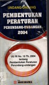 Undang-undang pembentukan peraturan perundang-undang 2004