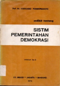 Sistim Pemerintahan Demokrasi
