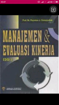 Manajemen dan evaluasi kinerja