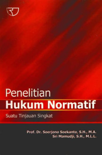 Penelitian Hukum Normatif: suatu tinjauan singkat