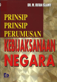 Prinsip-prinsip perumusan kebujaksanaan negara