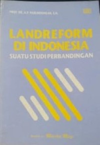 Landreform di Indonesia: suatu studi perbandingan
