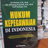 Hukum kepegawaian di indonesia