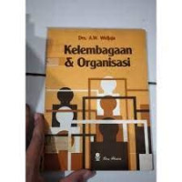 Kelembagaan dan organisasi
