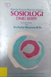 Pokok-Pokok Pikiran dalam Sosiologi